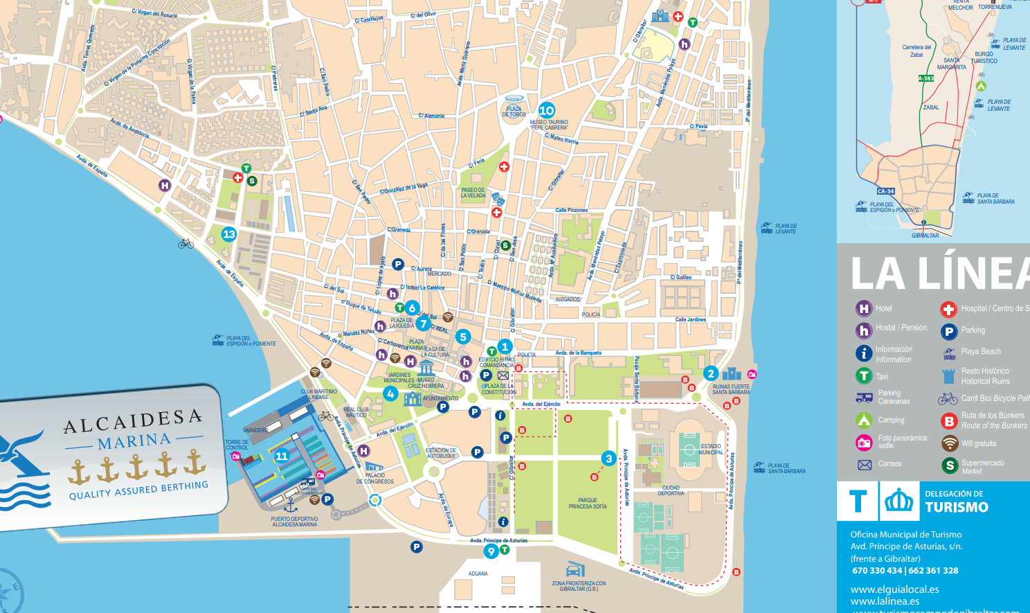 Plano Turístico de La Línea